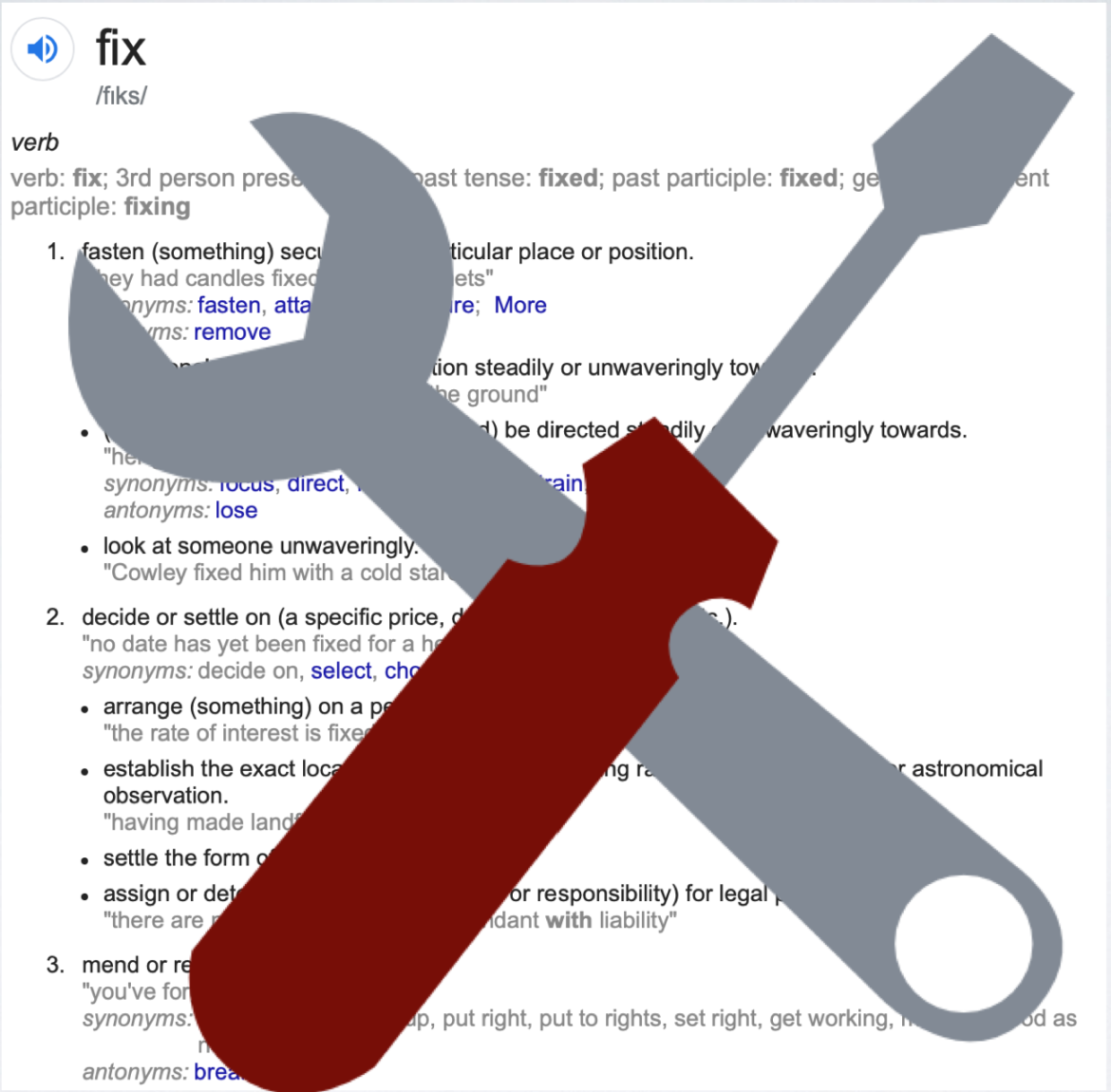 Why ‘fix’​ is a useless word – and four preferred alternatives from Simplified Technical English